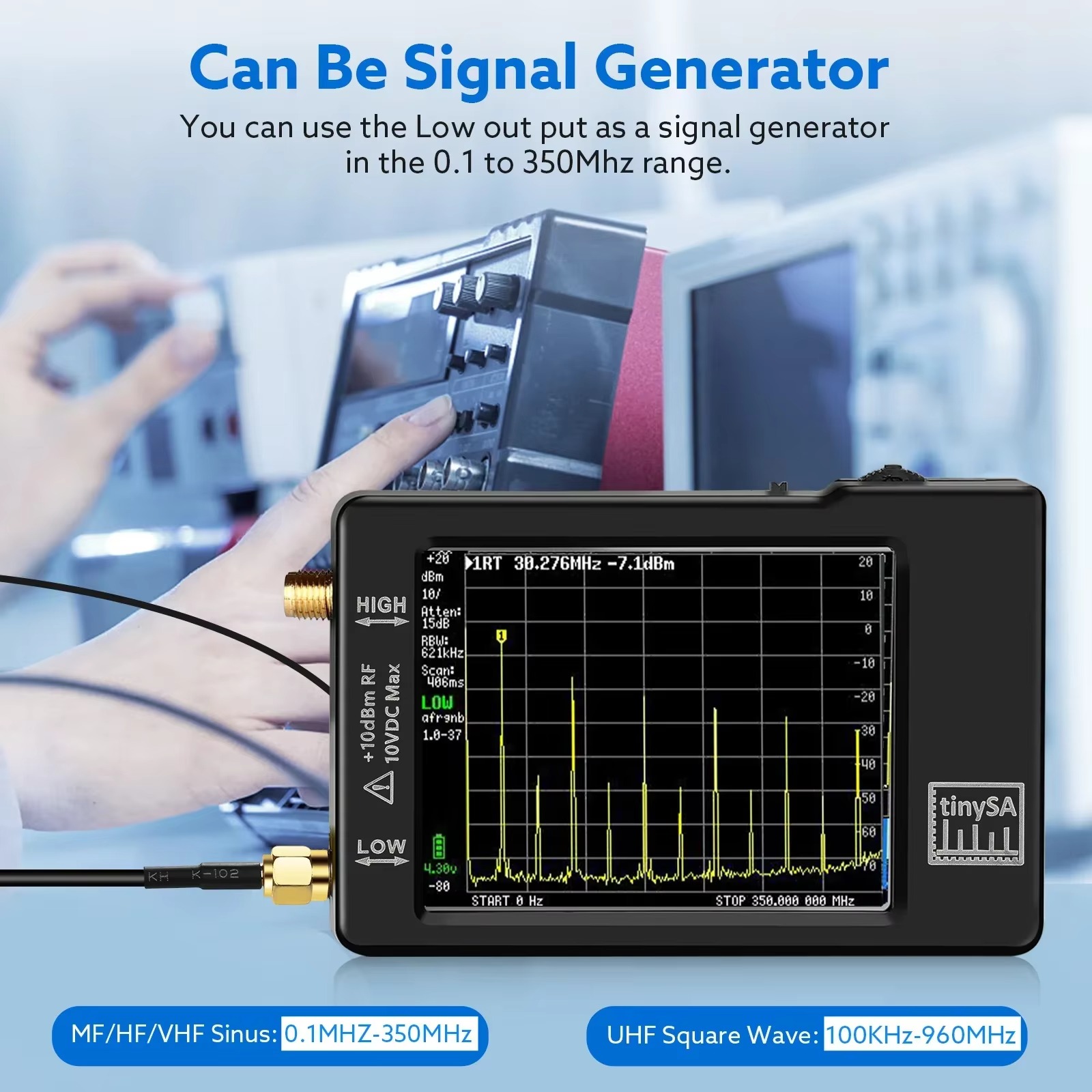 Verbesserter Tiny Spectrum Ana – Signal Generator Spectrum Analyzer Bewertung und Preis